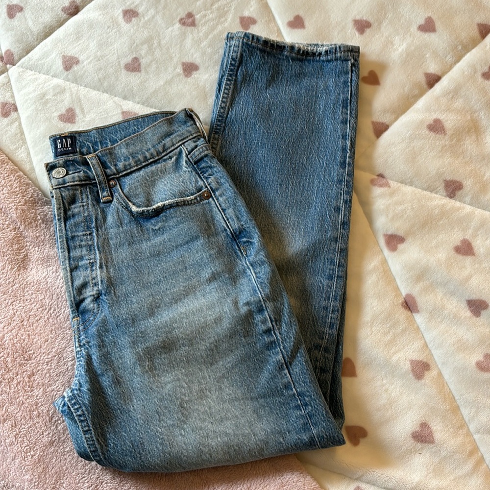 Gap Cheeky Straight Denim Blue Jeans